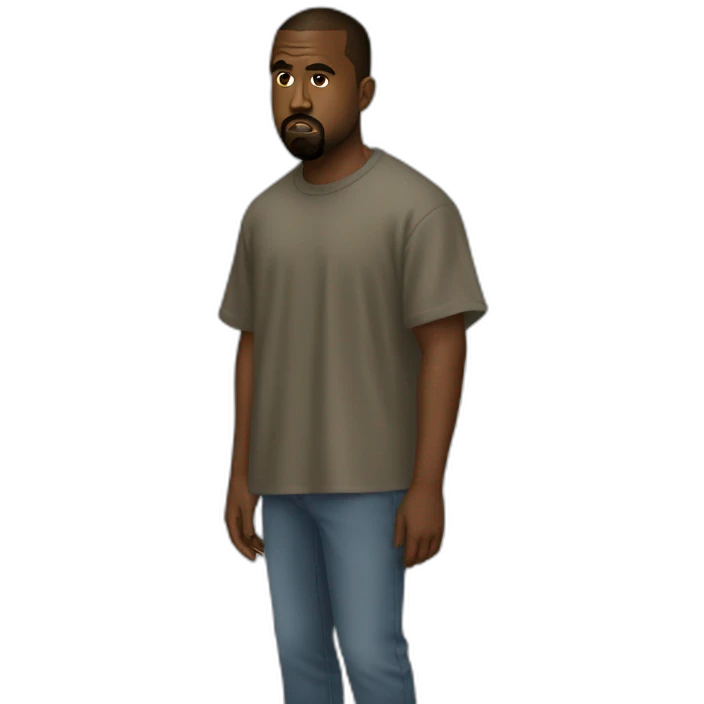 Kanye West 6 feet under emoji