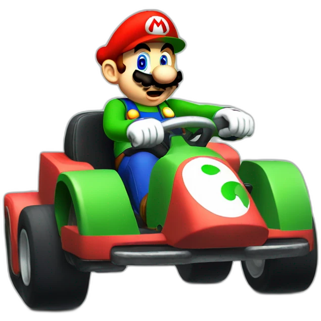 Mario et luigi karting emoji