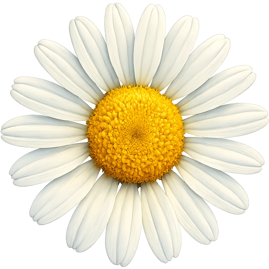 daisy flower, detailed, vibrant colors emoji