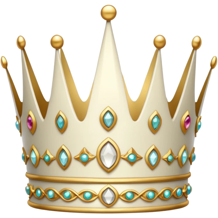 White crown emoji