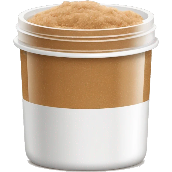 light brown body scrub pot emoji
