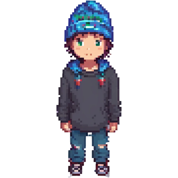 boy wearing a beanie emoji