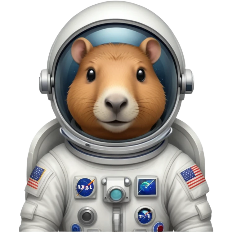 Капибара космонавт  emoji