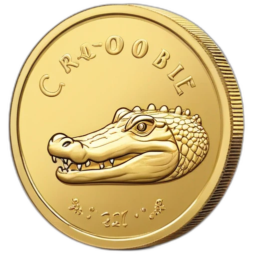 crocodile gold coin  emoji