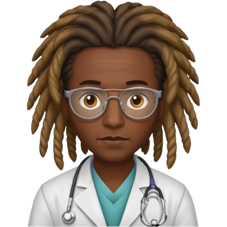 doctor with dreadlock emoji