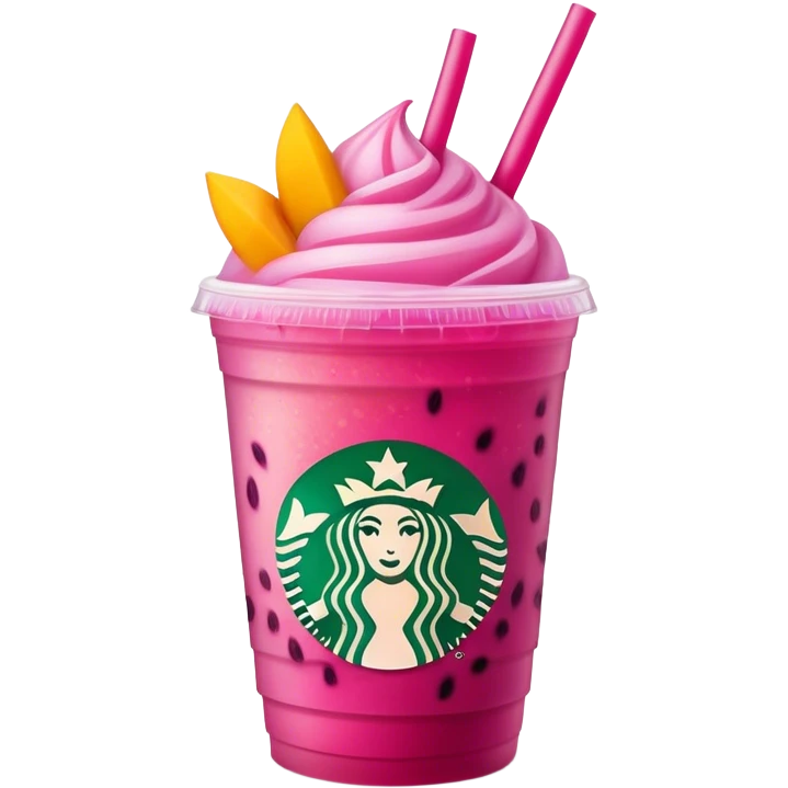 Starbucks Mango dragonfruit Refresher emoji