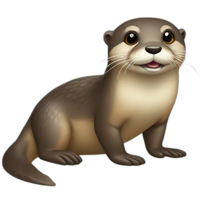 Loutre sur aveille emoji
