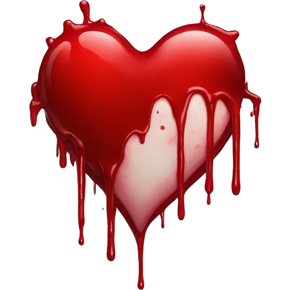 bleeding red heart emoji