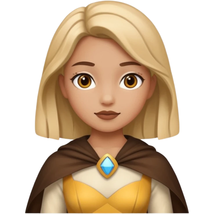 a girl as a film character emoji