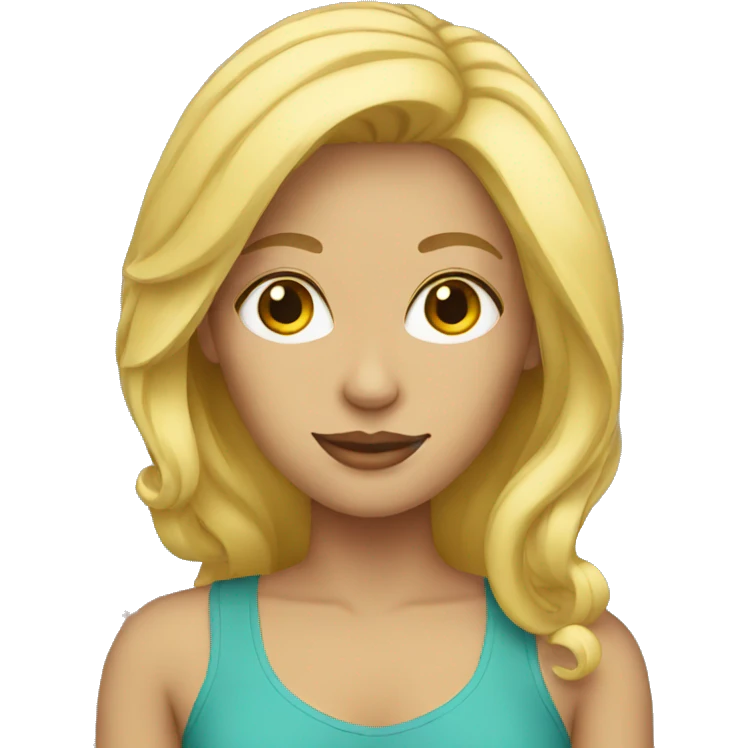 blonde woman emoji