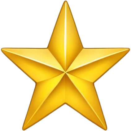 gold star 3d emoji