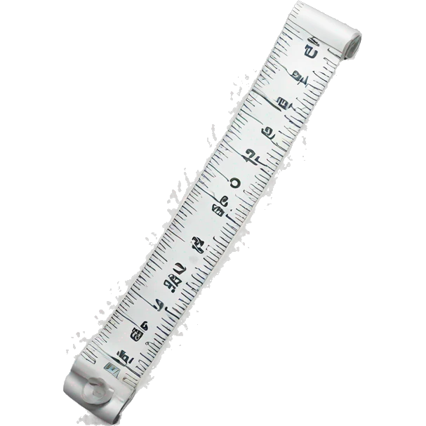 a white measuring tape emoji