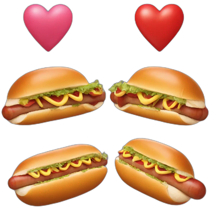 snail-hotdog-heart emoji
