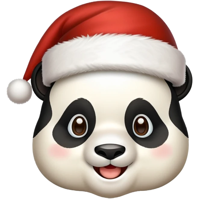 A panda that is Santa emoji