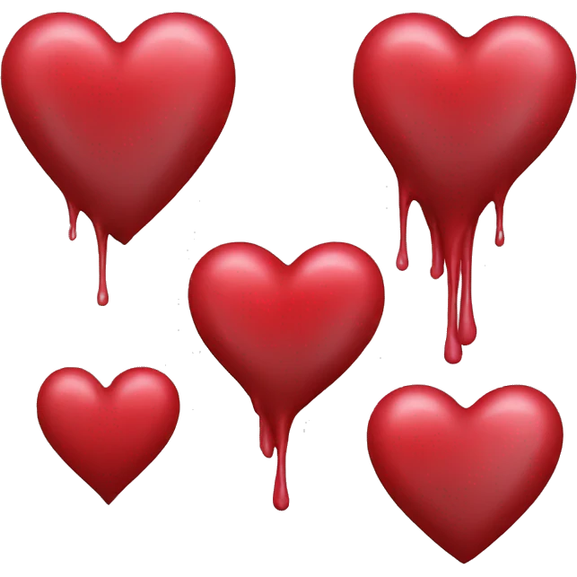 bleeding red heart emoji