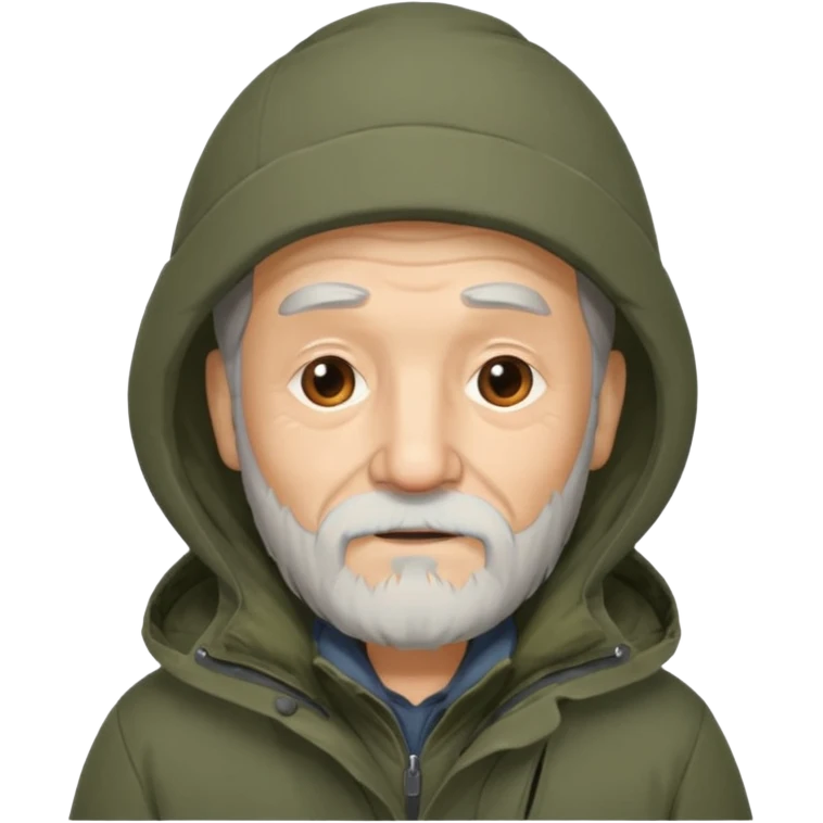 old Man in parka emoji