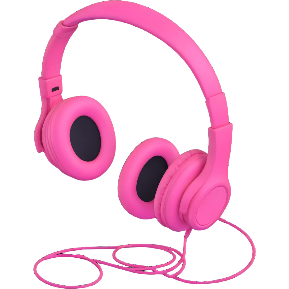 pink gothic headphones emoji