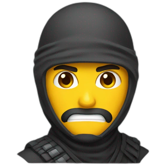 ninja enojado 😡 emoji