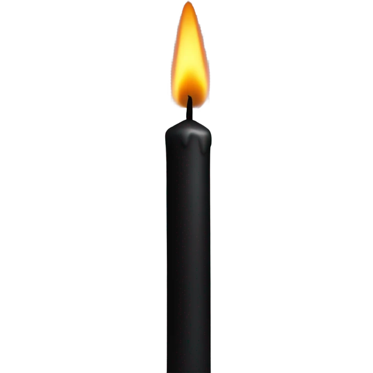 Black candle  emoji