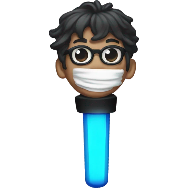 Kpop light stick 🖤🤍 emoji