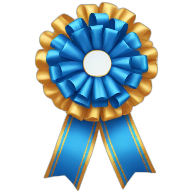 Blue ribbon emoji
