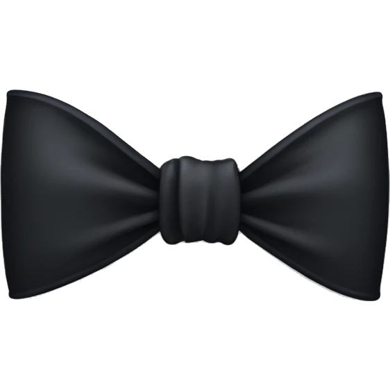 One singular black bow emoji