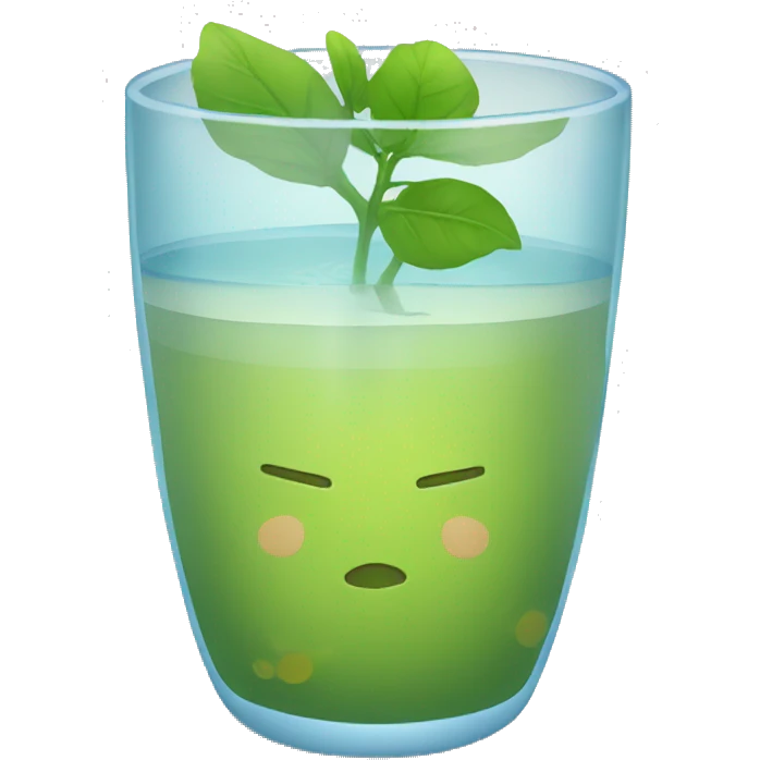 Vaso con agua  emoji