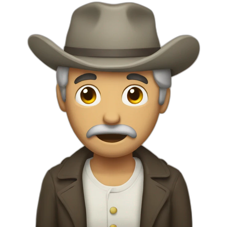 Hombre llorando muchisimo emoji