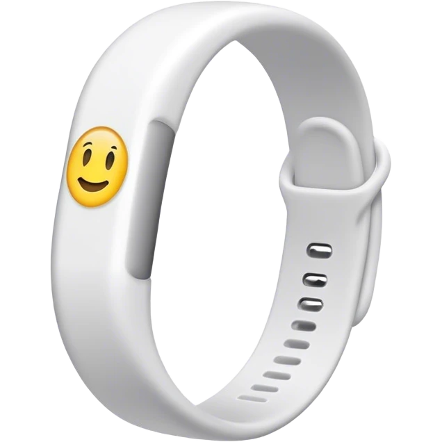 White Rubber Bracelet emoji