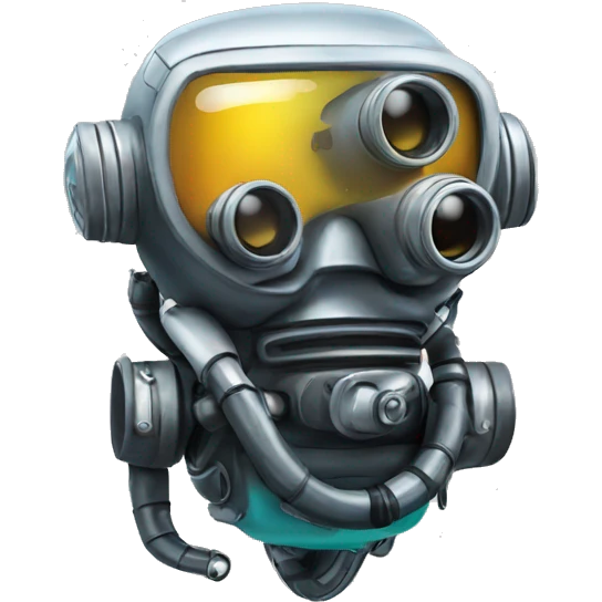 robot scuba diver  emoji