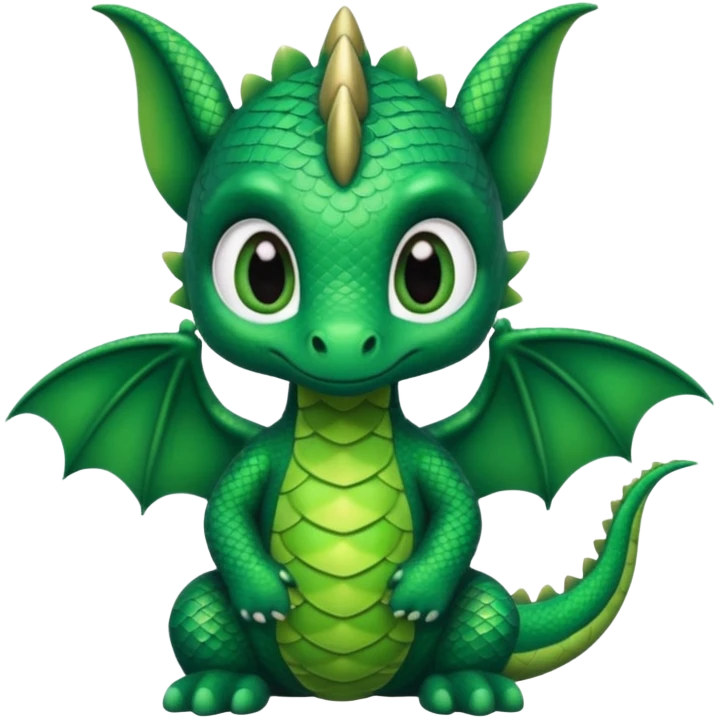 Baby dragon wearing black pajama with white piping  emoji