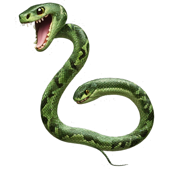 the snake is chlling emoji