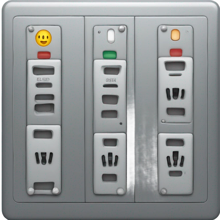 Create an image of an electrical panel symbol. Just for symbol emoji