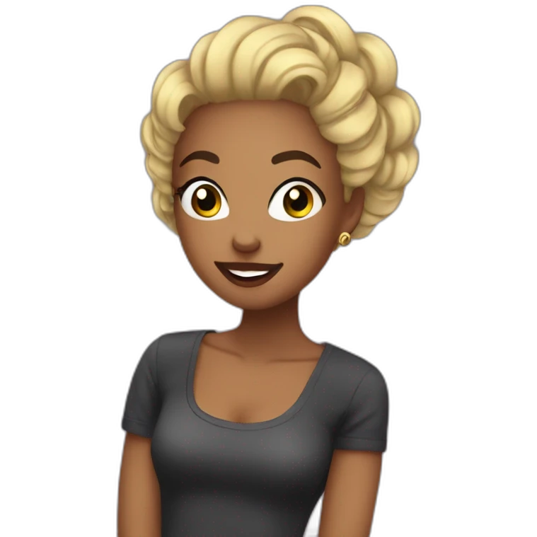 Kira noir emoji