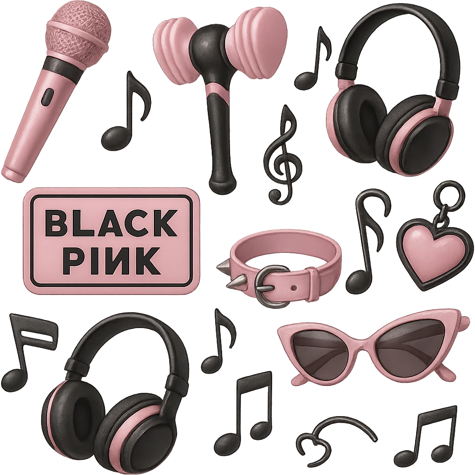 blackpink objects, remove background emoji