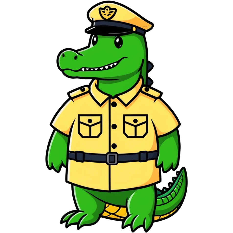 Alligator prison guards  emoji