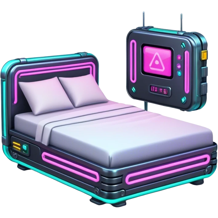 Cyberpunk bed emoji