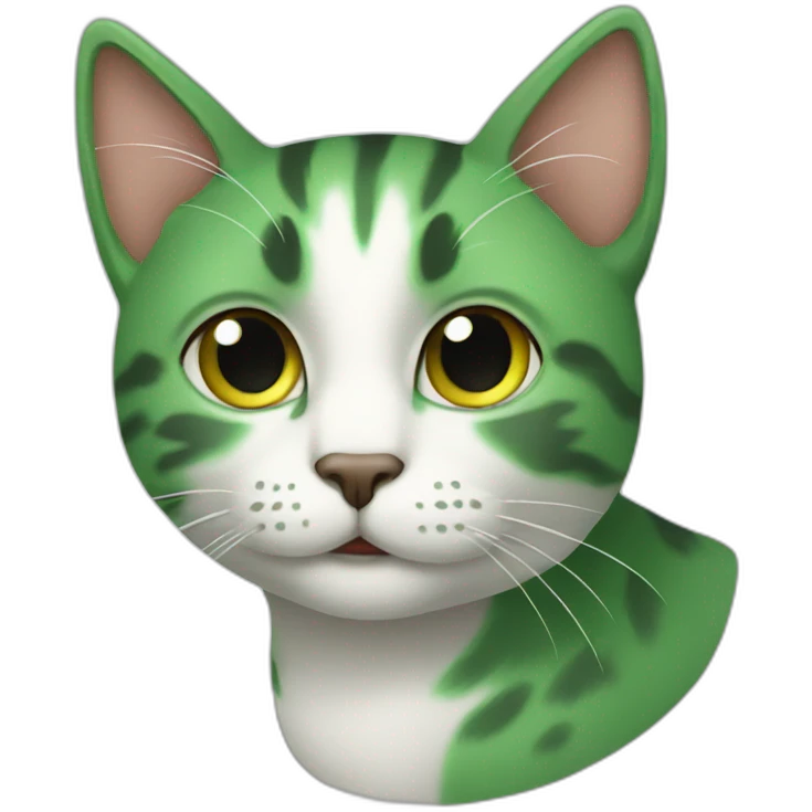 Cat green  emoji