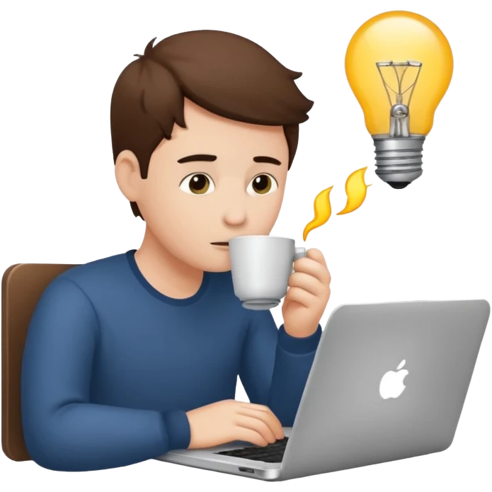 create a 5 emoji describing life of coder emoji