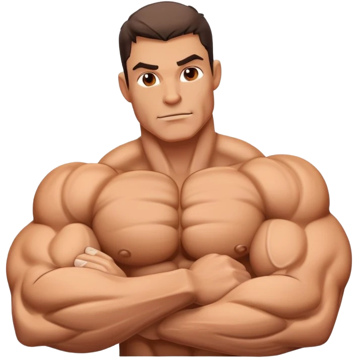 muscular arm with bulging biceps and veins emoji