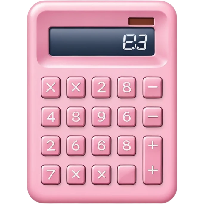 Light pink calculator  emoji