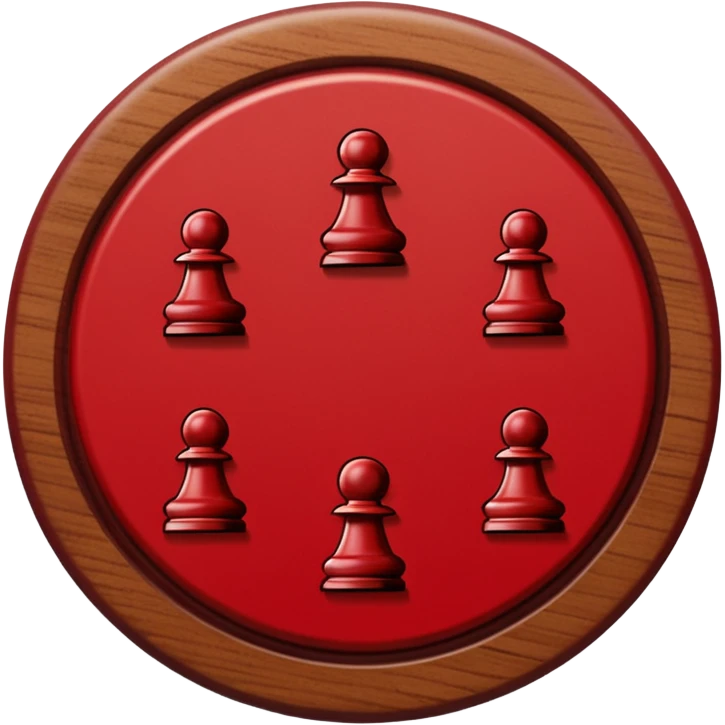 Xiangqi chinese chess circle piece, generals piece emoji