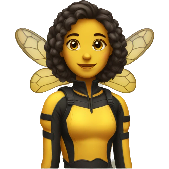 bee girl emoji
