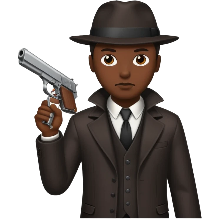 Gangster with a gun emoji