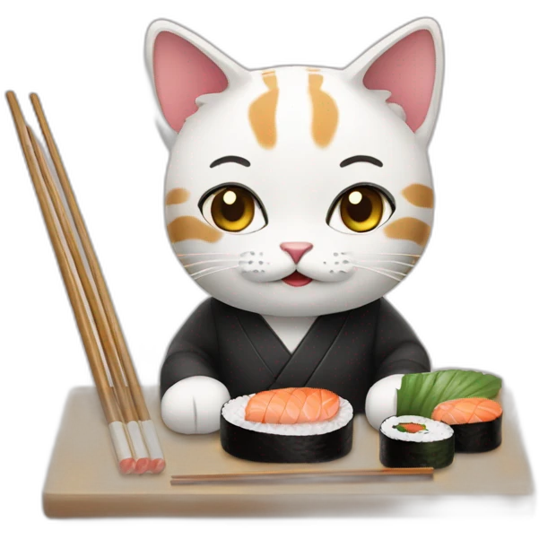 cat Sushi master emoji
