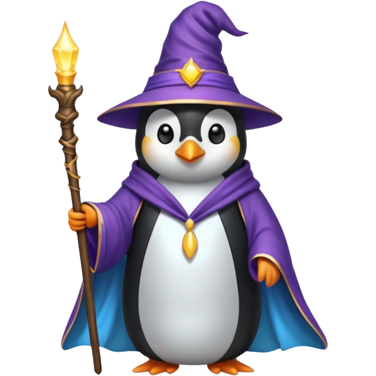 Penguin Wizard emoji