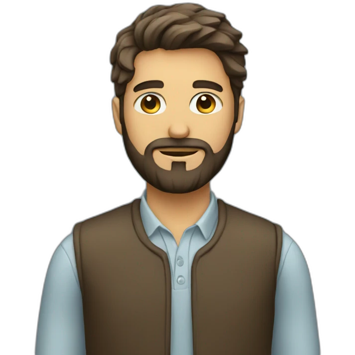 programmer with beard emoji