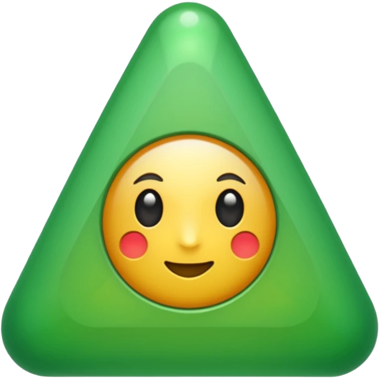 triangulo hacia arriba verde emoji