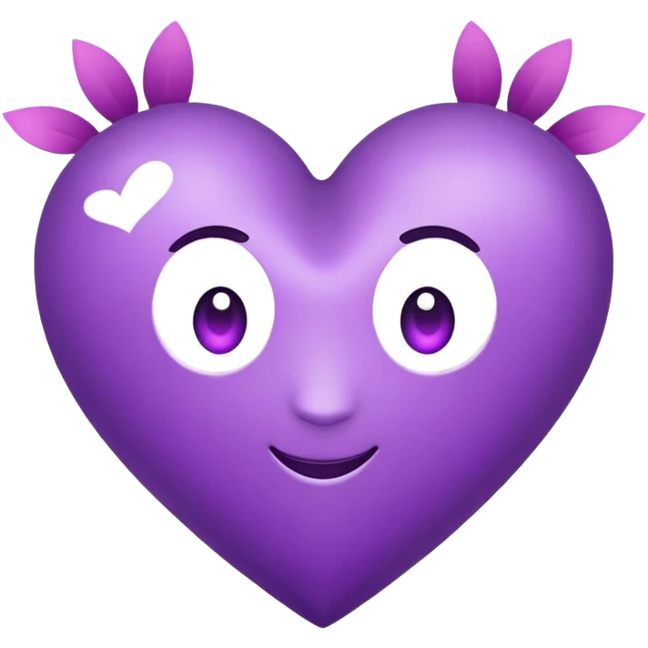 Corazón Morado con curitas  emoji