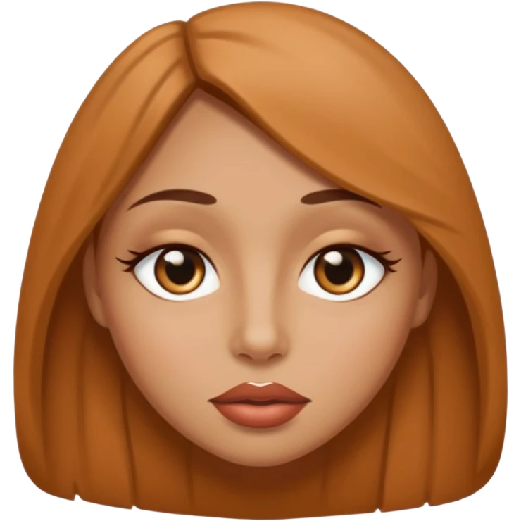 Piel triguella ojos almendrados labios gruesos emoji